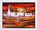 IRISH THATCHED COTTAGE by John Stewart at Ross's Online Art Auctions