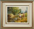 BOYS FISHING by Noel Shaw at Ross's Online Art Auctions