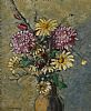 STILL LIFE , VASE OF FLOWERS by Dante Lynas at Ross's Online Art Auctions