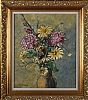 STILL LIFE , VASE OF FLOWERS by Dante Lynas at Ross's Online Art Auctions