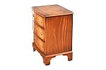 MAHOGANY BOW FRONT CHEST at Ross's Online Art Auctions