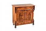 VICTORIAN WALNUT SIDE CABINET at Ross's Online Art Auctions