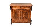 VICTORIAN WALNUT SIDE CABINET at Ross's Online Art Auctions