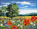 FLORAL MEADOW by Andy Saunders at Ross's Online Art Auctions
