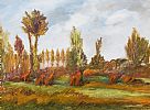 TREES IN A LANDSCAPE by Geoffrey Wilding at Ross's Online Art Auctions