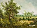 TREES IN A LANDSCAPE by C. Inness at Ross's Online Art Auctions