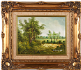 TREES IN A LANDSCAPE by C. Inness at Ross's Online Art Auctions