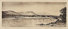 WARRENPOINT FROM ROSTREVOR, COUNTY DOWN by Robert Cresswell Boak ARCA at Ross's Online Art Auctions