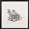 A MAN IN ROCKING CHAIR by H.E. Weimin at Ross's Online Art Auctions