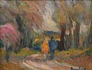 PATH IN THE WOODS by Ronald Ossary Dunlop RA at Ross's Online Art Auctions