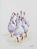 A GAGGLE OF GEESE by Lorraine Kidd at Ross's Online Art Auctions