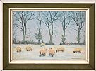 SHEEP IN THE SNOW by Barry McGloin at Ross's Online Art Auctions