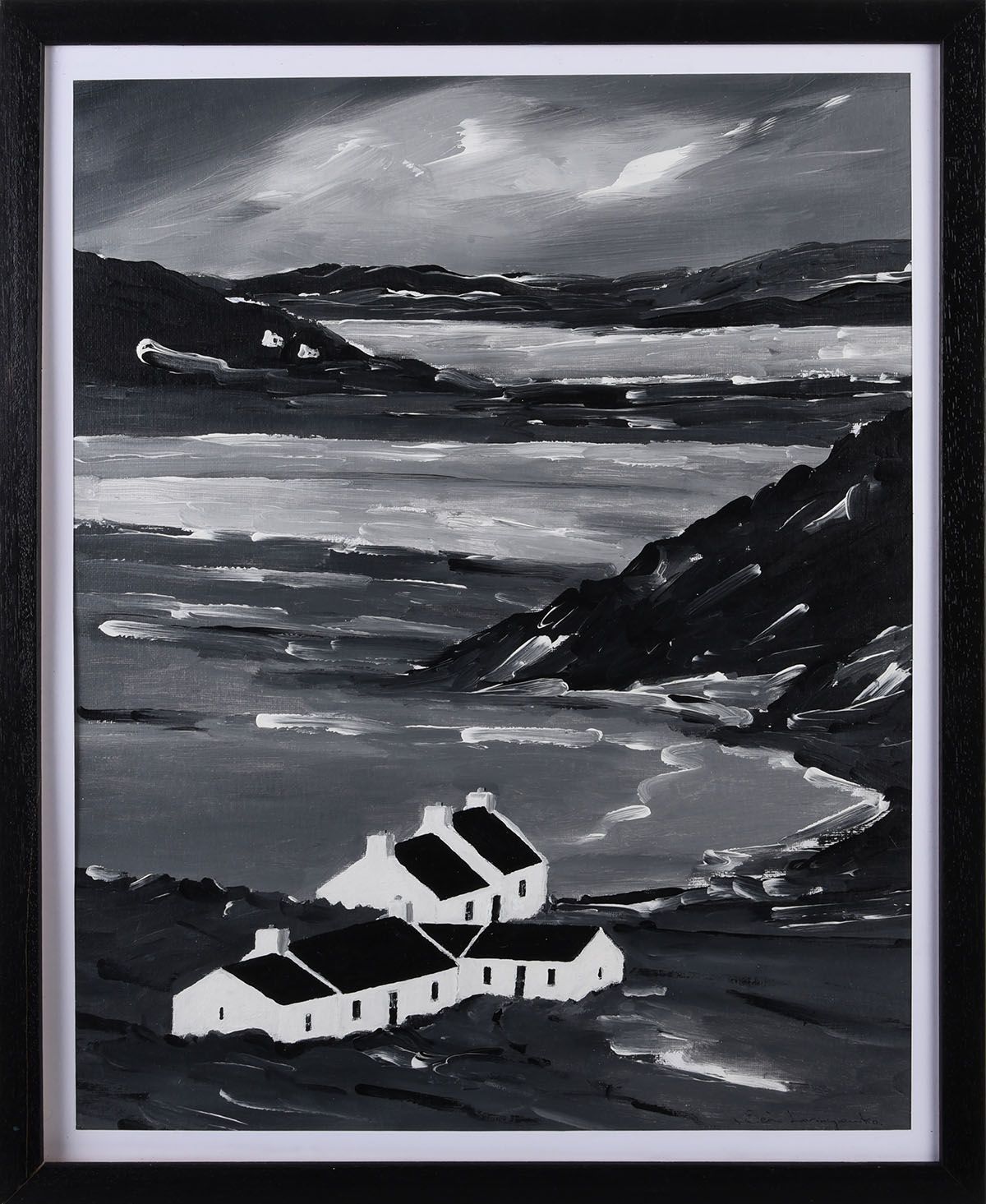 TR NA ROSSAN NIGHTSCAPE, DOWNINGS by Sean Lorinyenko at Ross's Online Art Auctions