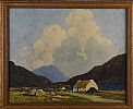 THE BLUE LAKE , CONNEMARA by Paul Henry RHA at Ross's Online Art Auctions