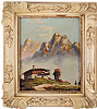 SWISS MOUNTAINS by Pruser at Ross's Online Art Auctions