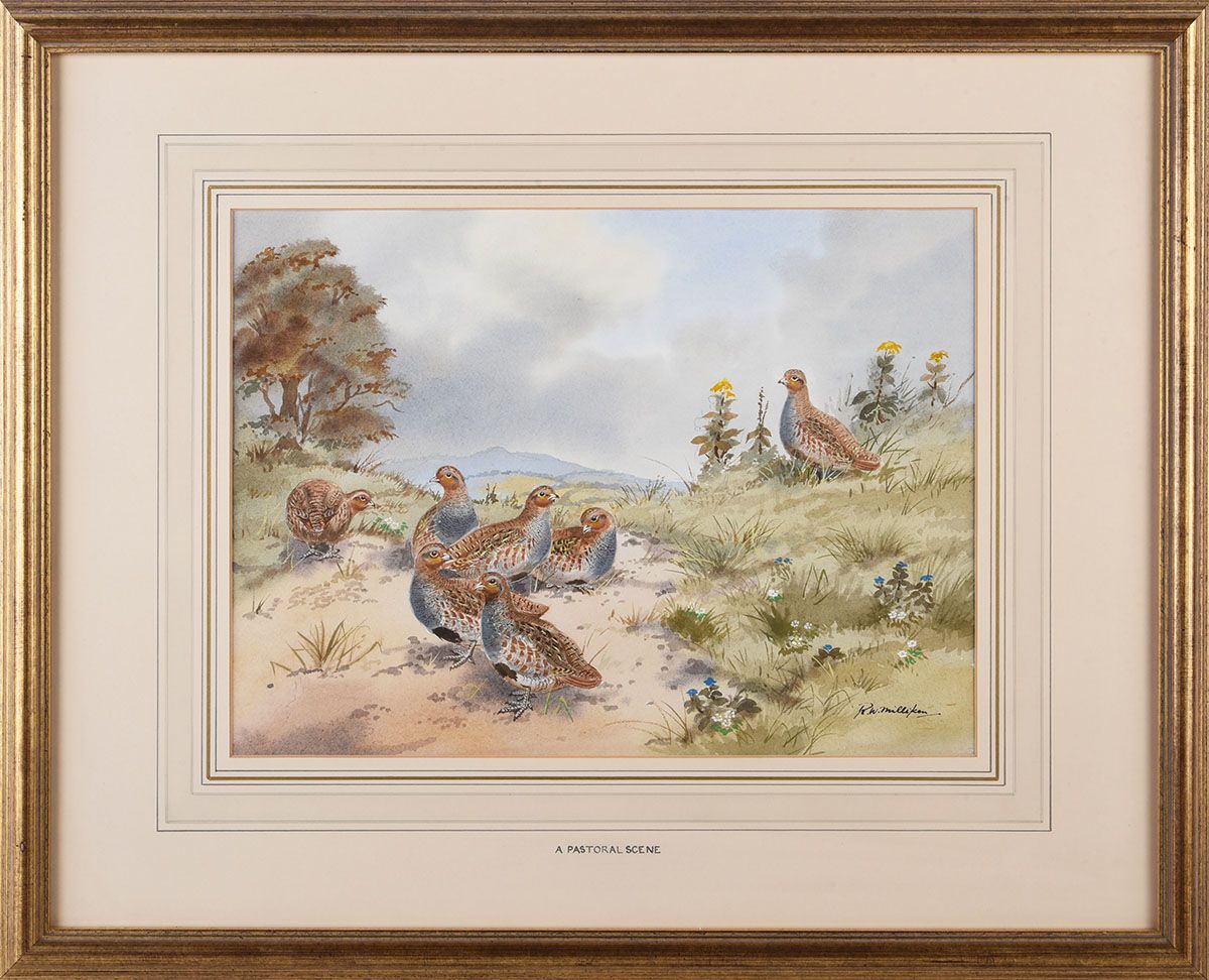 A PASTORAL SCENE by Robert W. Milliken at Ross's Online Art Auctions