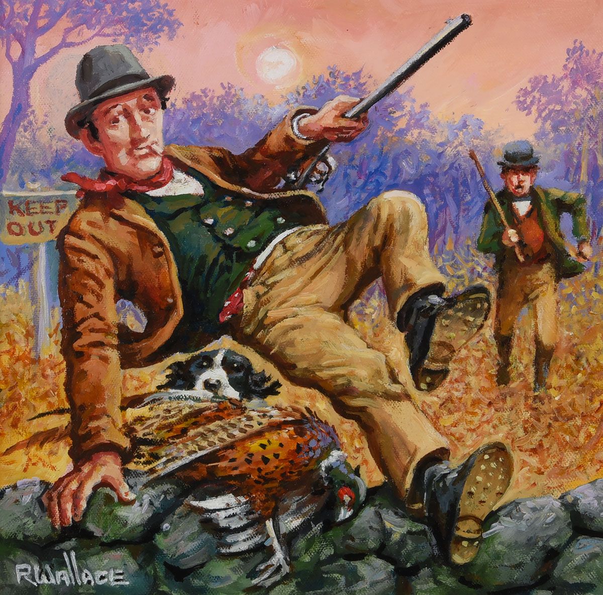 LUCKY ESCAPE by Roy Wallace at Ross's Online Art Auctions