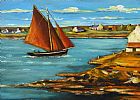 THE RED SAIL by Kevin Coitour at Ross's Online Art Auctions