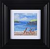 DECK CHAIRS ON SILVER STRAND BEACH, DONEGAL by Sean Lorinyenko at Ross's Online Art Auctions