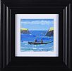 THE FANAD CURRACH MEN ON SILVER STRAND BEACH, DONEGAL by Sean Lorinyenko at Ross's Online Art Auctions