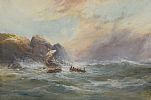 SHIPWRECK ON A ROCKY COAST by George Henry Jenkins at Ross's Online Art Auctions