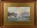 SHIPWRECK ON A ROCKY COAST by George Henry Jenkins at Ross's Online Art Auctions