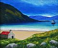 KEEM BEACH , ACHILL ISLAND by Sean Loughrey at Ross's Online Art Auctions