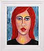 ANOTHER GIRL WITH BLUE EYES by Una Fox at Ross's Online Art Auctions