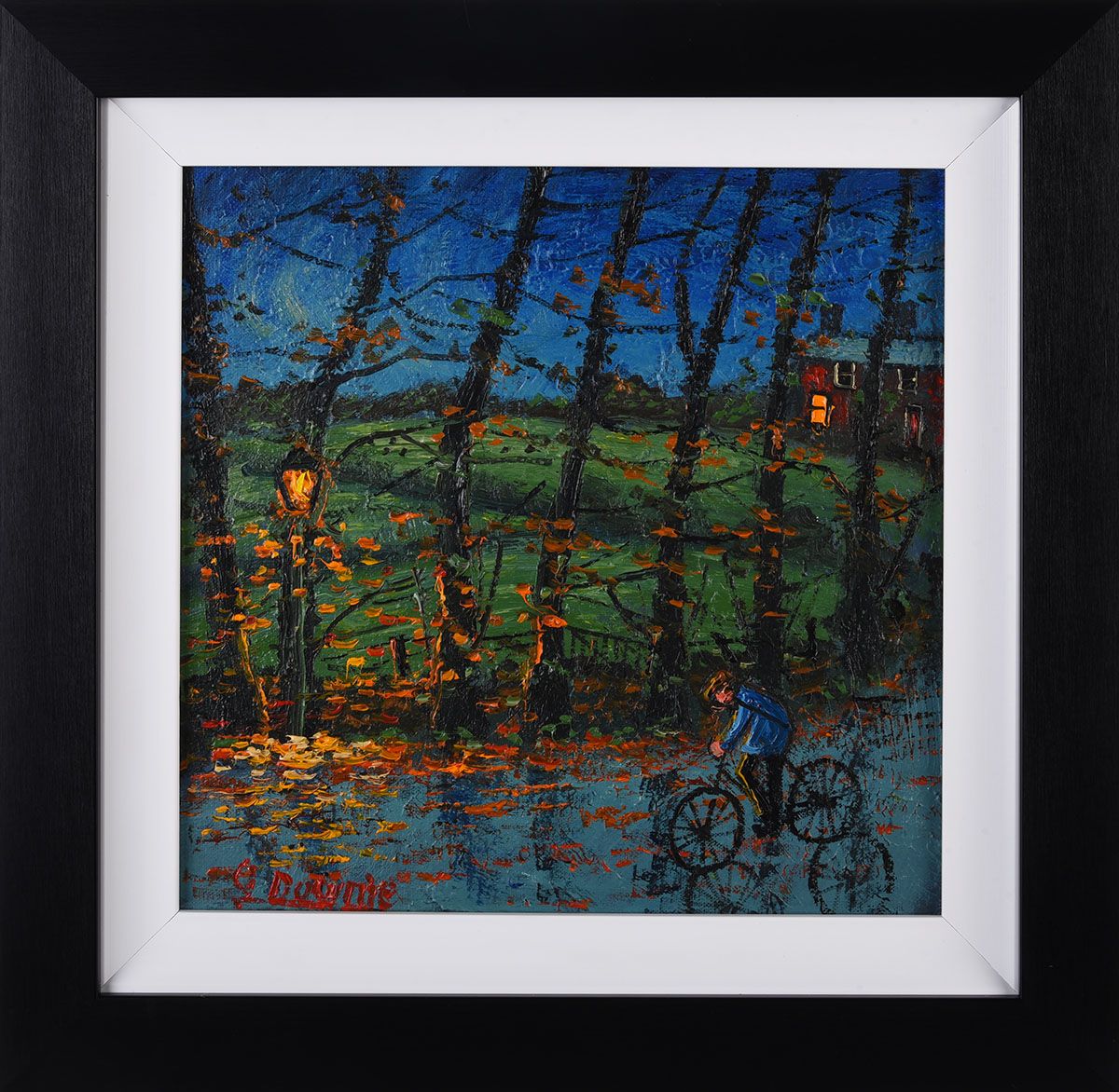 OUT ON THE BIKE by James Downie at Ross's Online Art Auctions