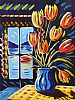 TULIPS IN A VASE by John S. Haggan at Ross's Online Art Auctions
