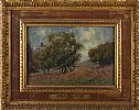 TREES ON A HILLSIDE by James Clarke Hook at Ross's Online Art Auctions