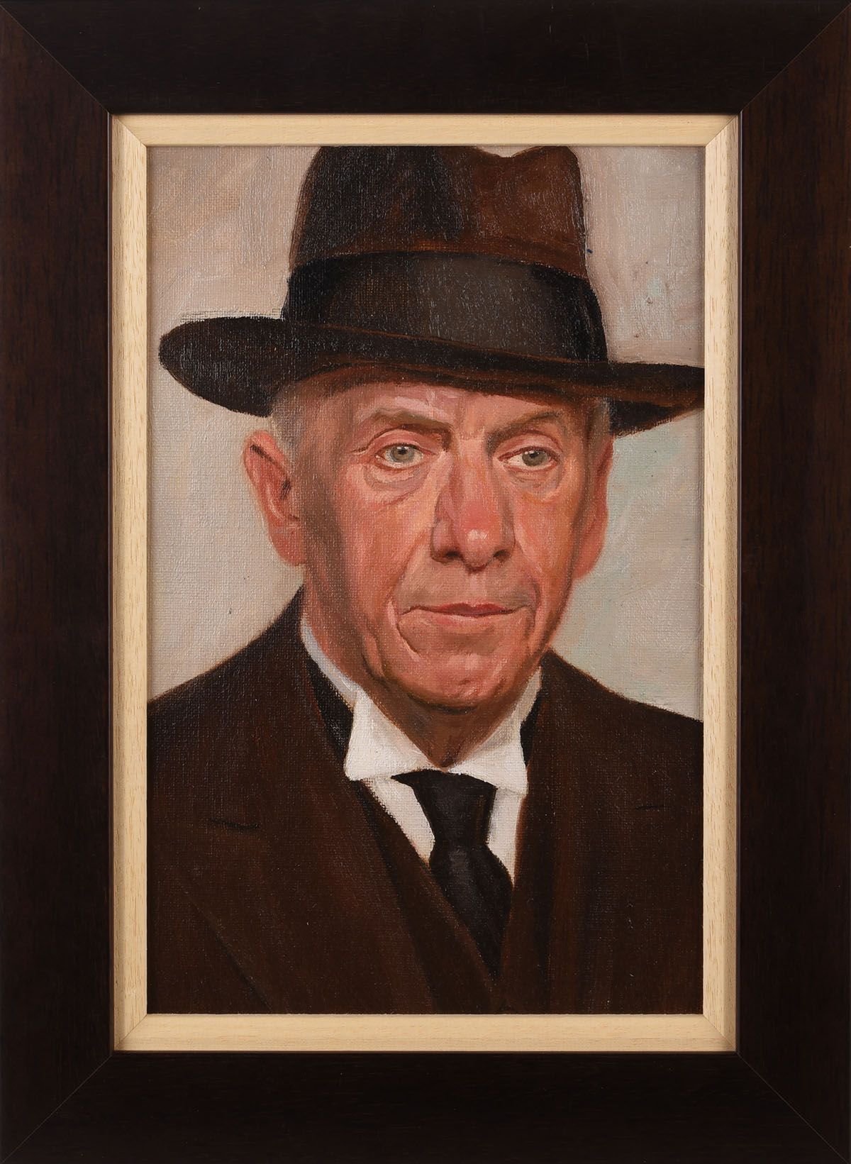 PORTRAIT OF A GENTLEMAN by Maurice Canning  Wilks ARHA RUA at Ross's Online Art Auctions