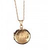 9CT GOLD ENGRAVED SPHERE PENDANT ON 9CT GOLD CHAIN at Ross's Online Art Auctions