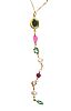 18CT GOLD EMERALD, TOURMALINE AND DIAMOND NECKLACE at Ross's Online Art Auctions
