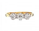 18CT GOLD DIAMOND THREE STONE RING 
 at Ross's Online Art Auctions