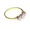 18CT GOLD DIAMOND THREE STONE RING 
 at Ross's Online Art Auctions