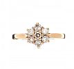 9CT GOLD DIAMOND CLUSTER RING 
 at Ross's Online Art Auctions