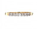 18CT GOLD DIAMOND BAND
 at Ross's Online Art Auctions