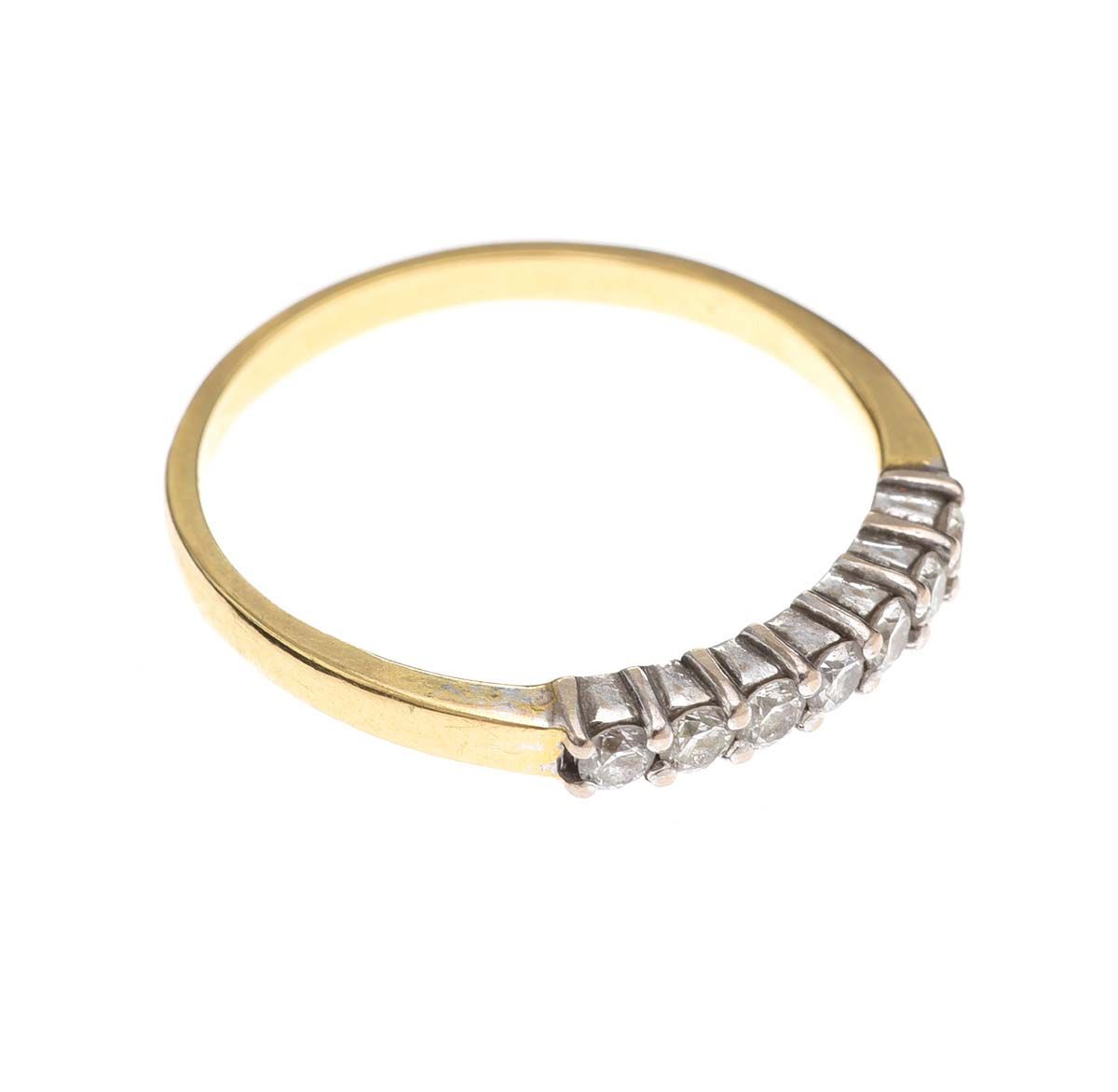 18CT GOLD DIAMOND BAND
 at Ross's Online Art Auctions