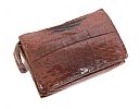 VINTAGE TAN LEATHER CLUTCH BAG at Ross's Online Art Auctions