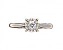 9CT WHITE GOLD DIAMOND RING 
 at Ross's Online Art Auctions