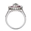18CT WHITE GOLD RUBY AND DIAMOND RING 
 at Ross's Online Art Auctions
