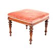 WILLIAM IV UPHOLSTERED STOOL at Ross's Online Art Auctions