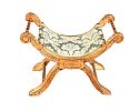GILT CRADLE STOOL at Ross's Online Art Auctions