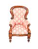 CHILDS VICTORIAN STYLE UPHOLSTERED ARMCHAIR at Ross's Online Art Auctions