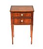 INLAID MAHOGANY BEDSIDE PEDESTAL at Ross's Online Art Auctions