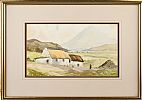 IRISH COTTAGE, DONEGAL by Rowland Hill RUA at Ross's Online Art Auctions
