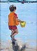 BOY WITH YELLOW PAIL by Marjorie Wilson at Ross's Online Art Auctions