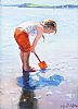 WRITING IN THE SAND by Marjorie Wilson at Ross's Online Art Auctions
