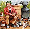 THE POTEEN MAKER by Roy Wallace at Ross's Online Art Auctions